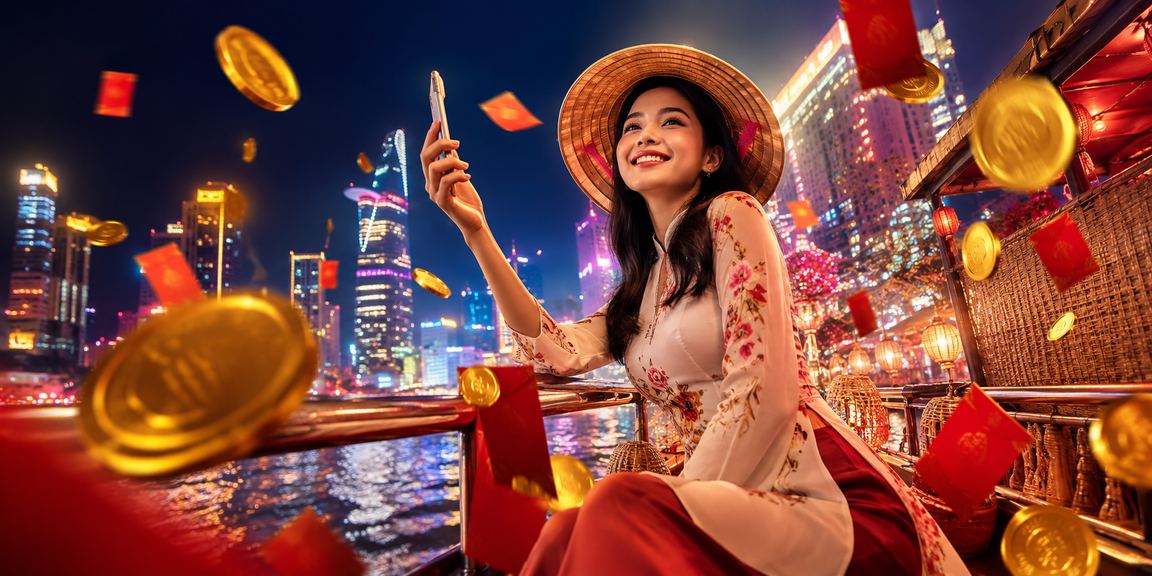 Người chơi TP.HCM nhận thưởng từ game trực tuyến trong không khí lễ hội